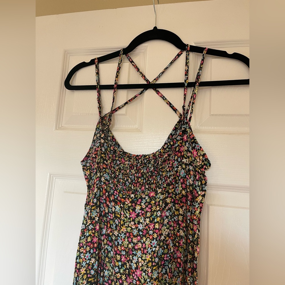 NWT Zara 100% viscose Floral Midi Dress - Picture 2 of 9
